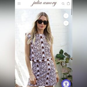 NWT Julia Amory Coco Island Ikat Set Size M